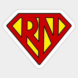 Registered Nurse Superhero Nurse Appreciation Gift Sticker